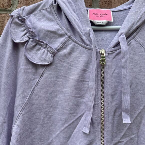 Women’s Kate Spade Matching Set Light Purple Jacket & Crop Pants - Picture 9 of 14